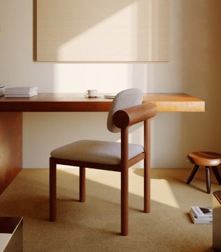 Furniture inspired by our land &amp; resources, clear lines that reflect a patient &amp; mastered gesture.